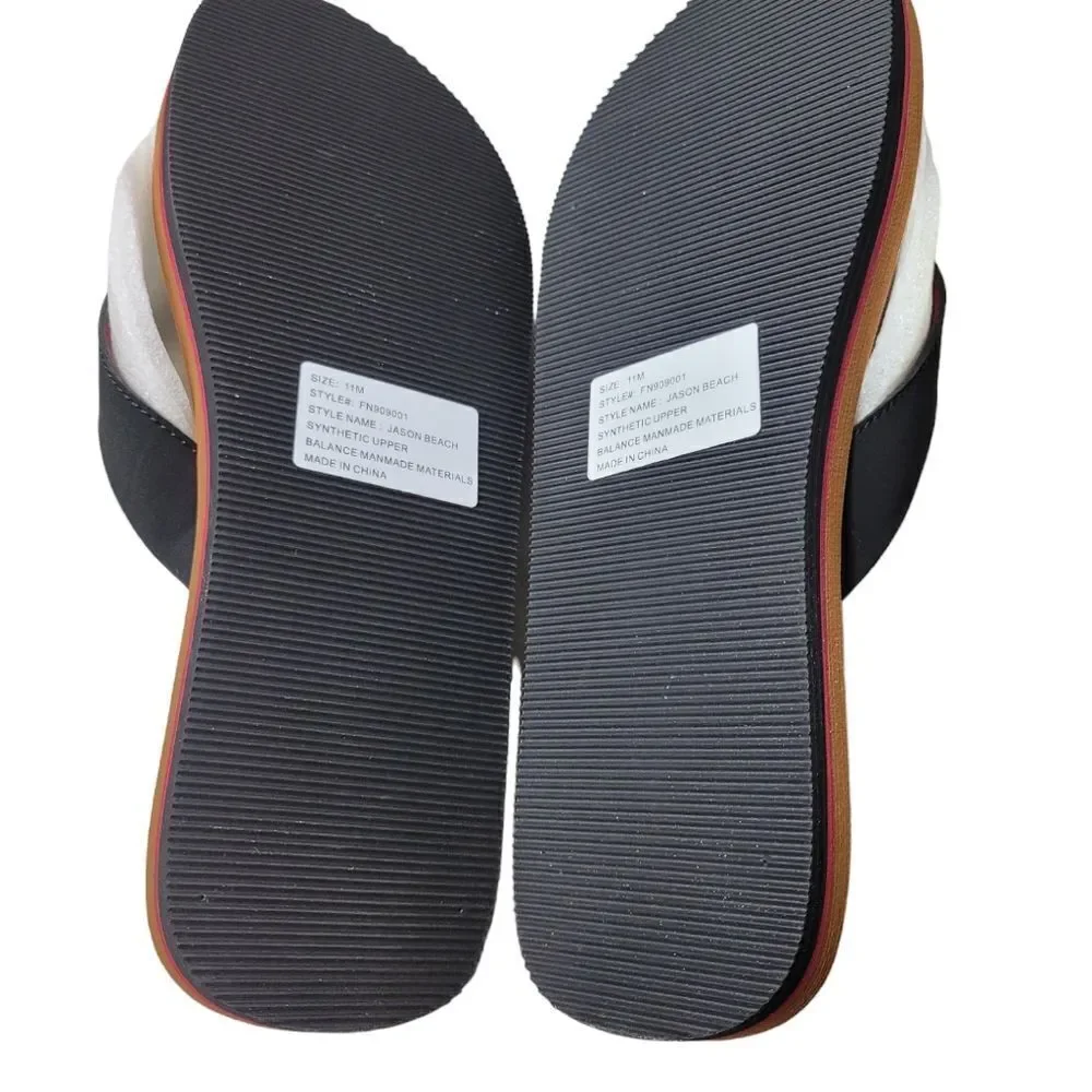 Nick Graham Jason Beach Men's Size 11 Flip Flops Sandals Father Day Gift Deal